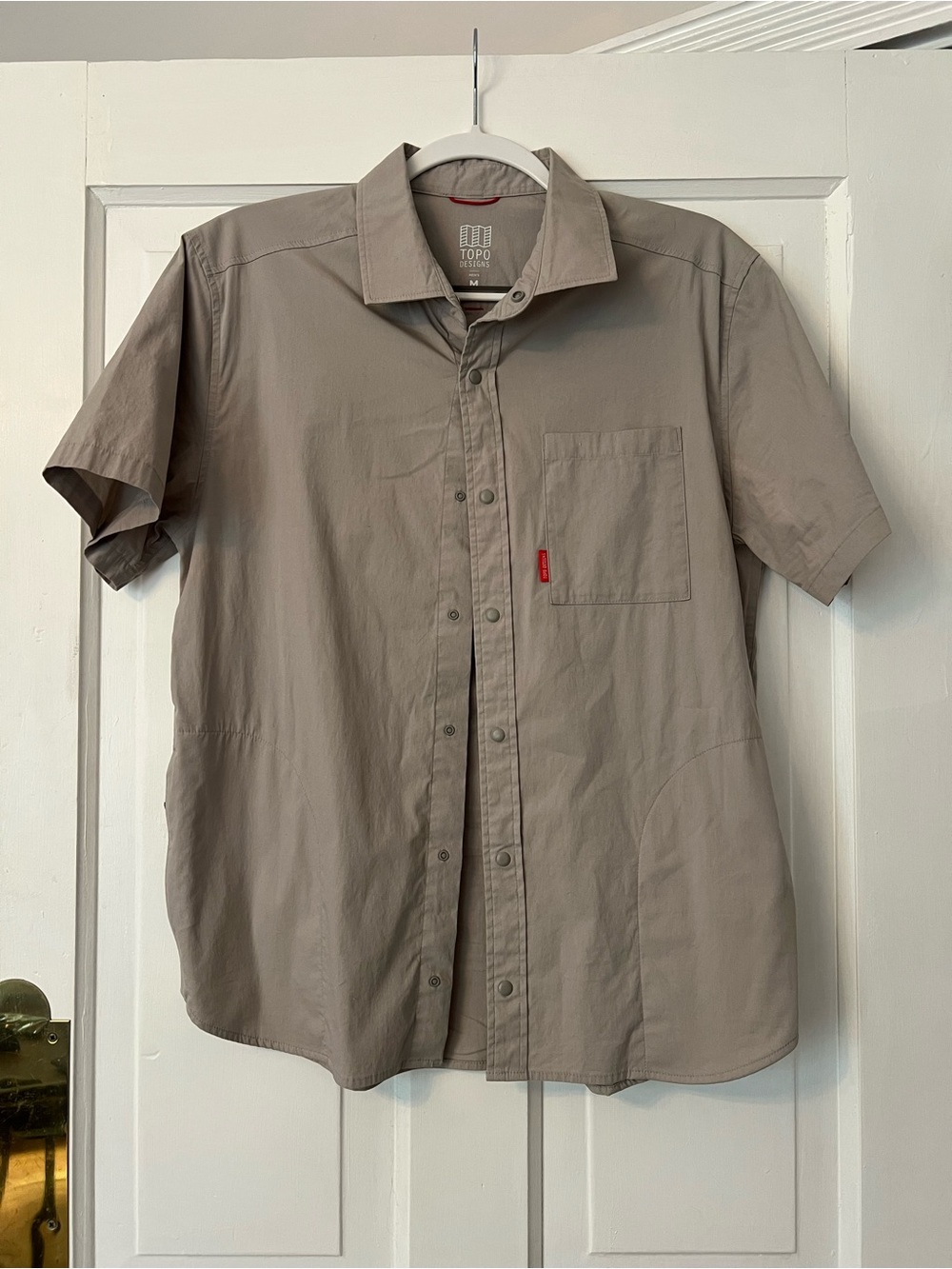 Topo designs tech shirt men M grey